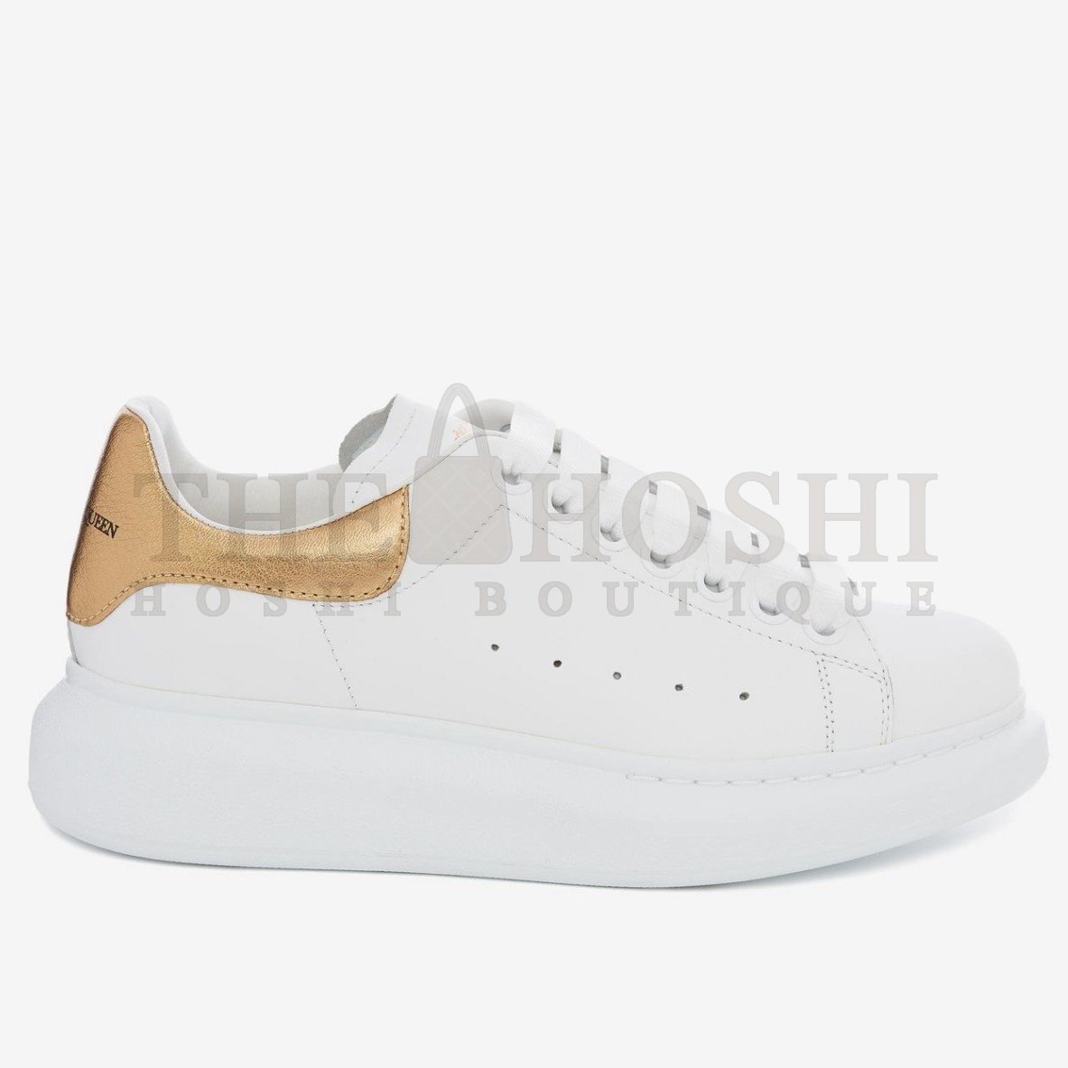 A1exa*der Mcqv*en Women's Oversized Sneakers With Gold Heel Master Quality