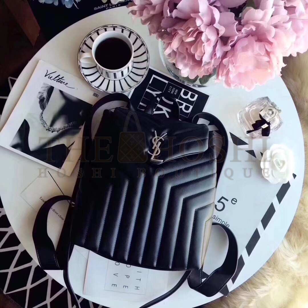 Sa1nt Lau*nt Black Small LouLou Backpack Master Quality