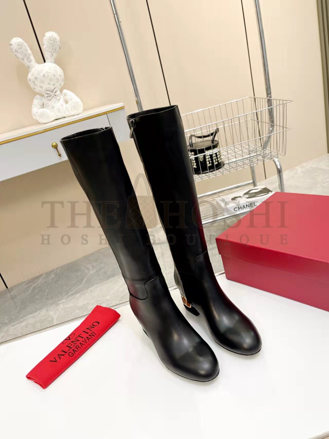 Va1e*ntin0 Heritage Boots 60mm In Black Calfskin Leather Master Quality