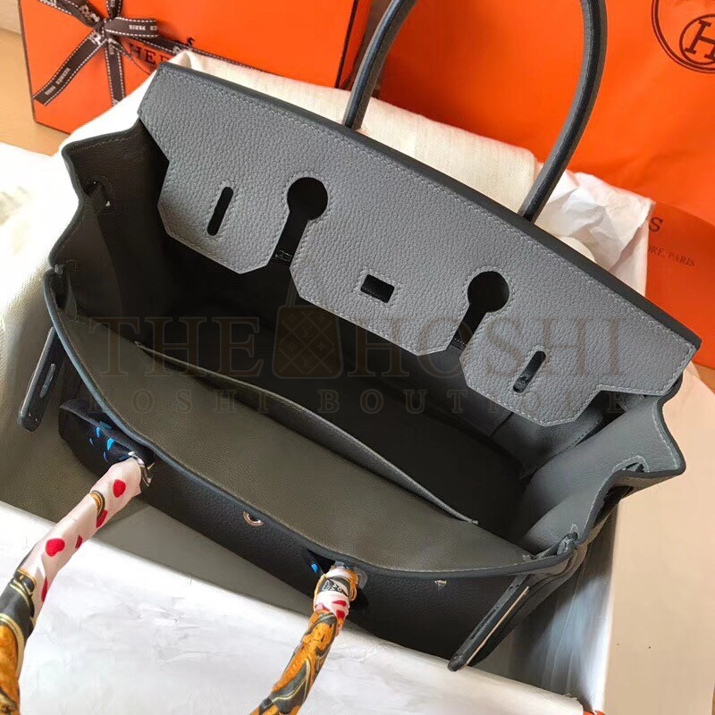 H**me5 Ardoise Birkin 30cm Clemence Handmade Bag Master Quality