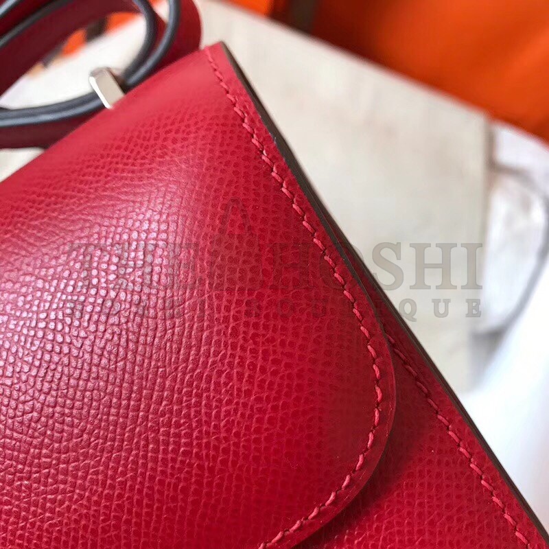 H**me5 Mini Constance 18cm Red Epsom Bag Master Quality