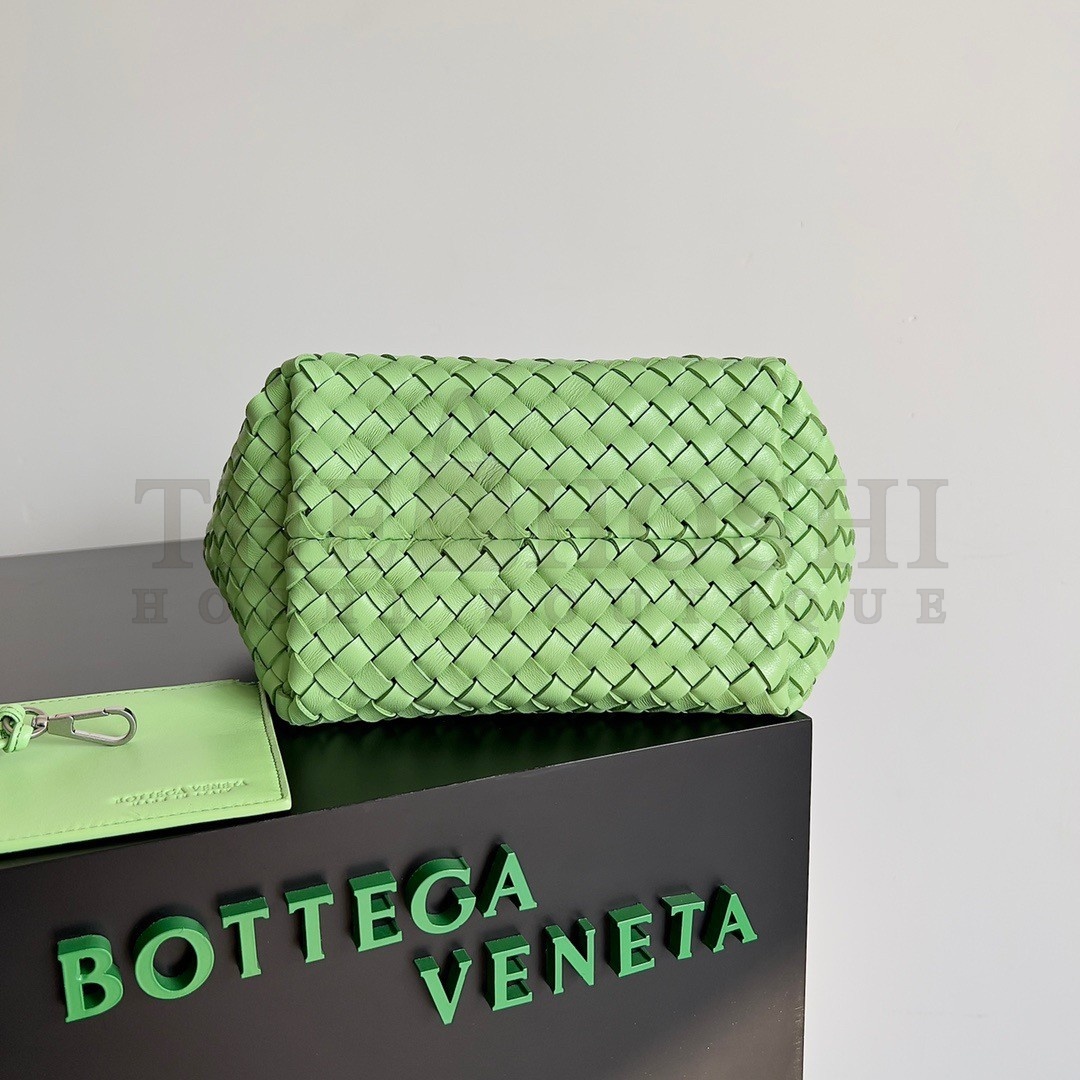 B0tt*ga Ven*ta Cabat Mini Bag In Pistachio Intrecciato Lambskin Master Quality