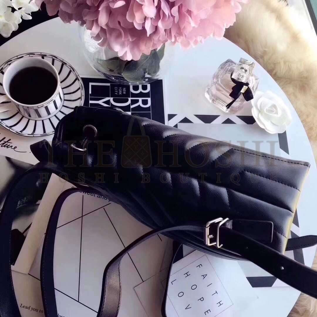 Sa1nt Lau*nt Black Small LouLou Backpack Master Quality