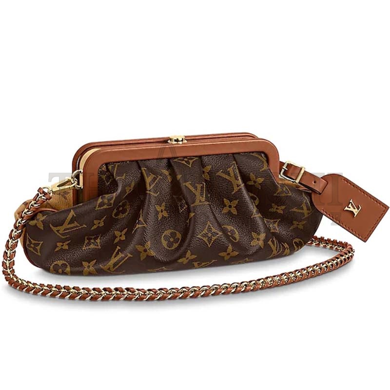 L0vis Vvtt0n LV Women Boursicot EW Pouch Monogram Coated Canvas Master Quality