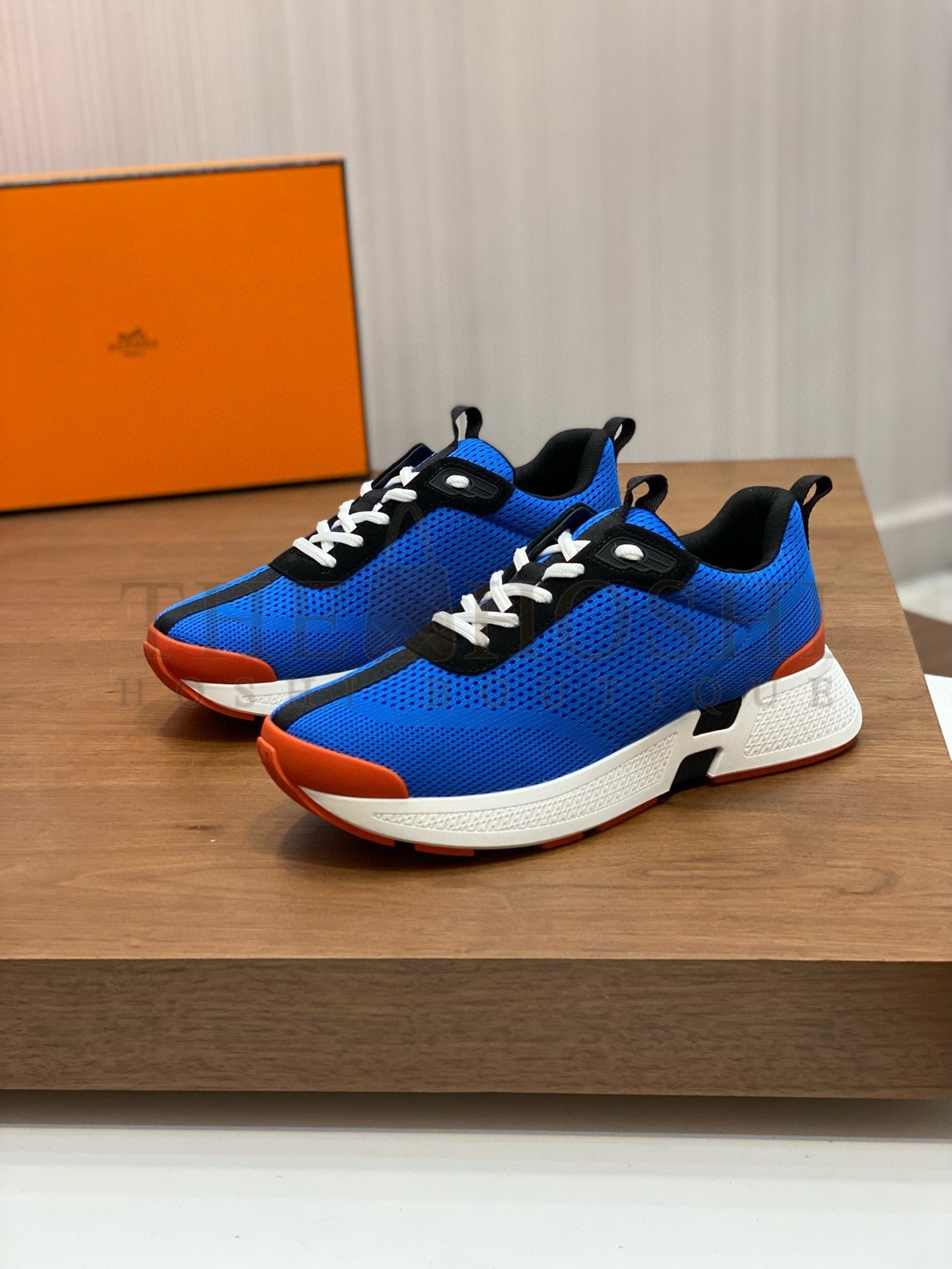 H**me5 Heros Sneakers in Blue Technical Knit Master Quality