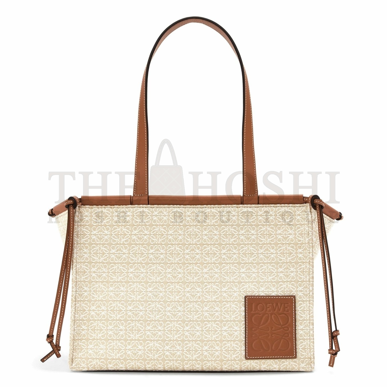 L0ew* Medium Cushion Tote In Beige Anagram Jacquard Master Quality