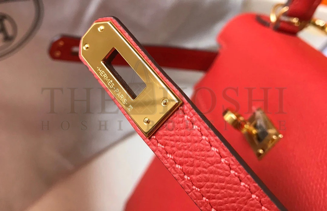 H**me5 Kelly 25cm Sellier Bag in Red Epsom Calfskin GHW Master Quality