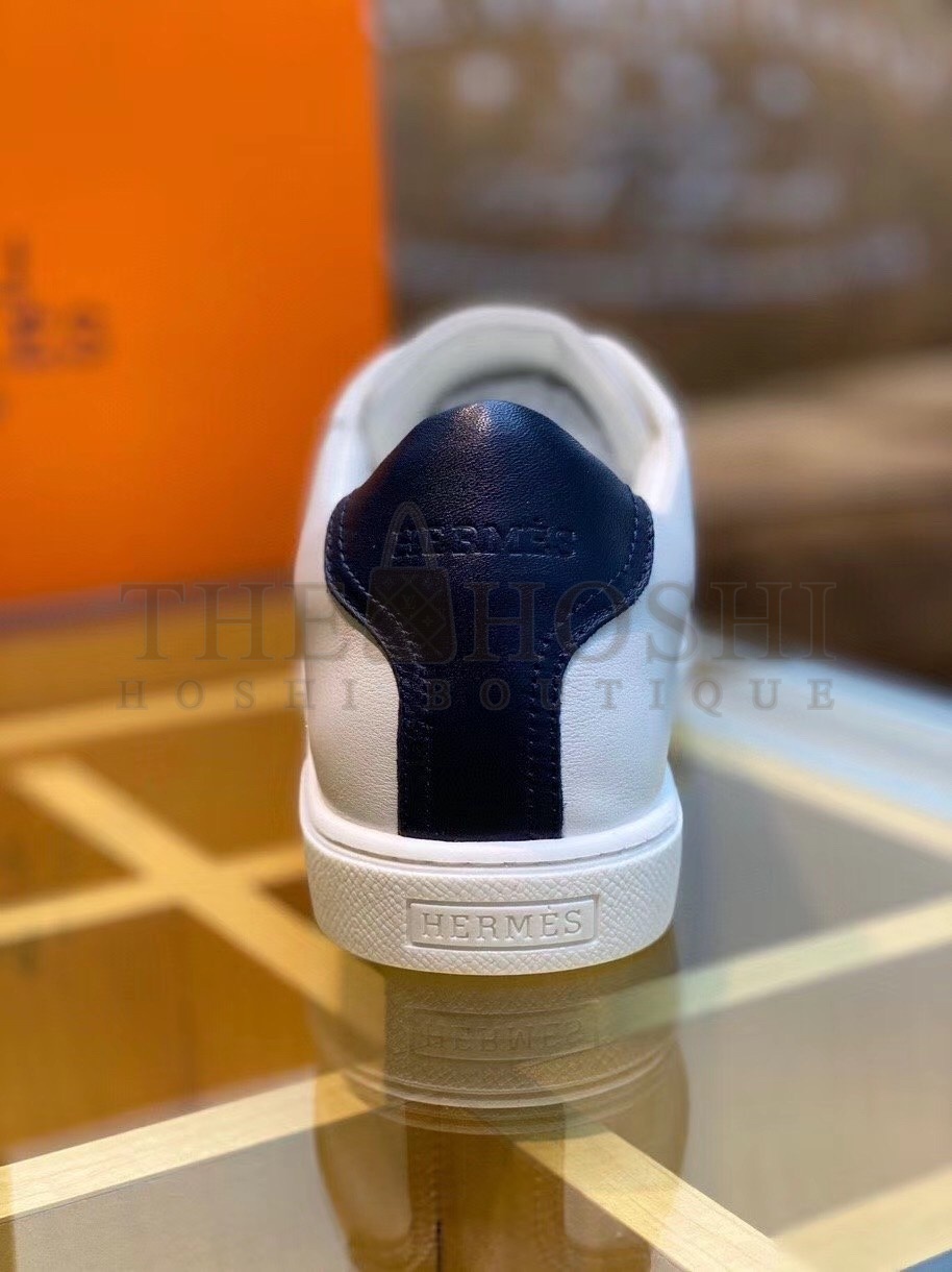 H**me5 Avantage Sneakers In White/Blue Calfskin Master Quality