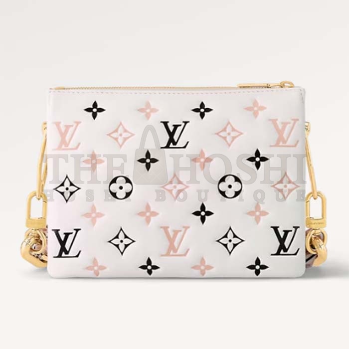 L0vis Vvtt0n LV Women Coussin BB Handbag Tricolor Bag Beige Lambskin Master Quality