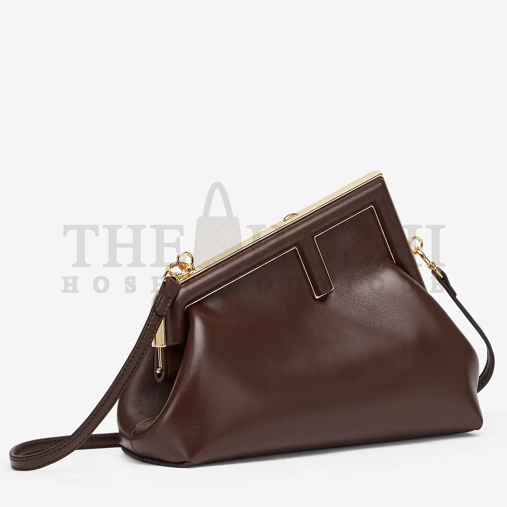 F**di First Small Bag In Dark Brown Nappa Leather Master Quality