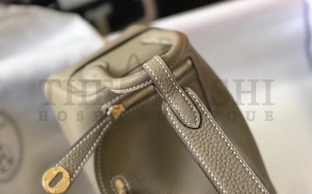 H**me5 Lindy Mini Bag In Gris Tourterelle Clemence Leather GHW Master Quality