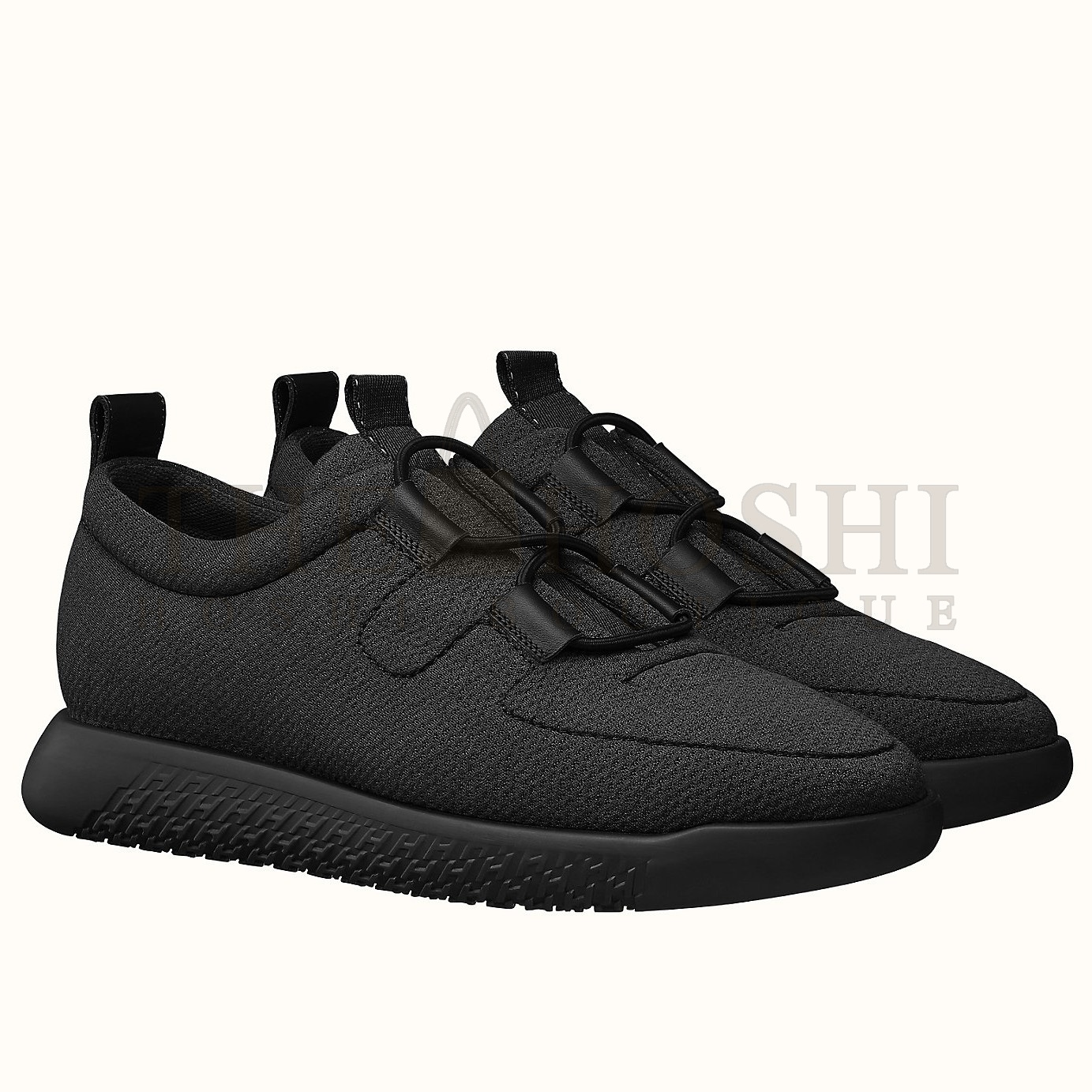 H**me5 Team Sneakers In Black Double-sided Technical Mesh Master Quality