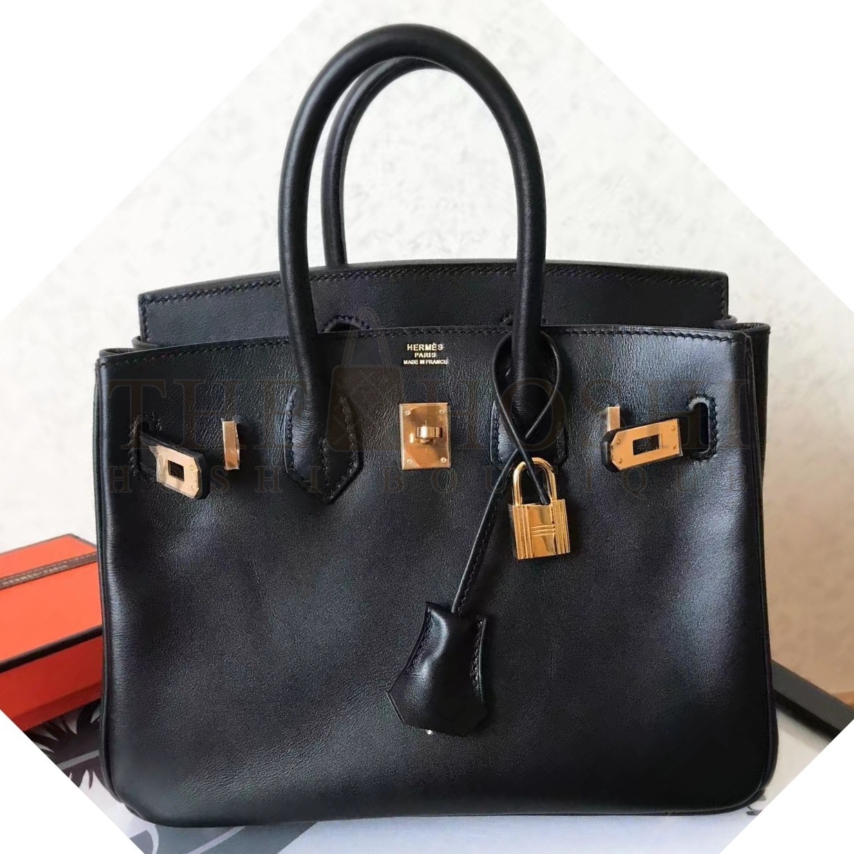 H**me5 Black Birkin 25cm Swift Handmade Bag Master Quality