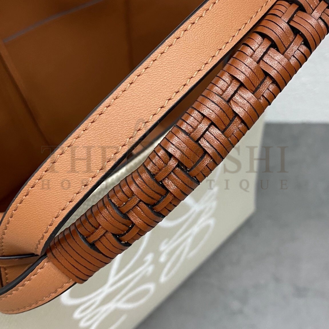 L0ew* Anagram Medium Tote Bag In Jacquard and Calfskin Master Quality