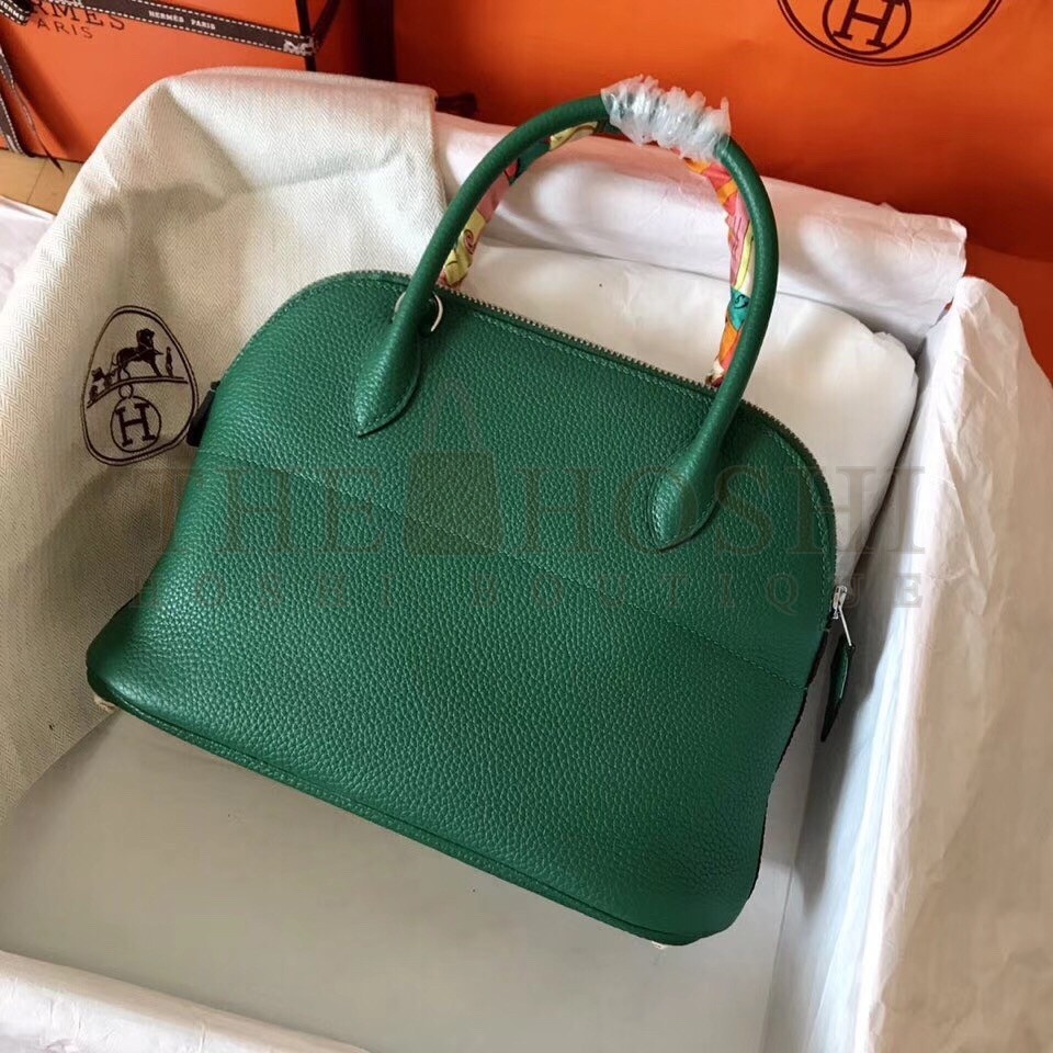 H**me5 Vert Vertigo Clemence Bolide 27cm Handmade Bag Master Quality