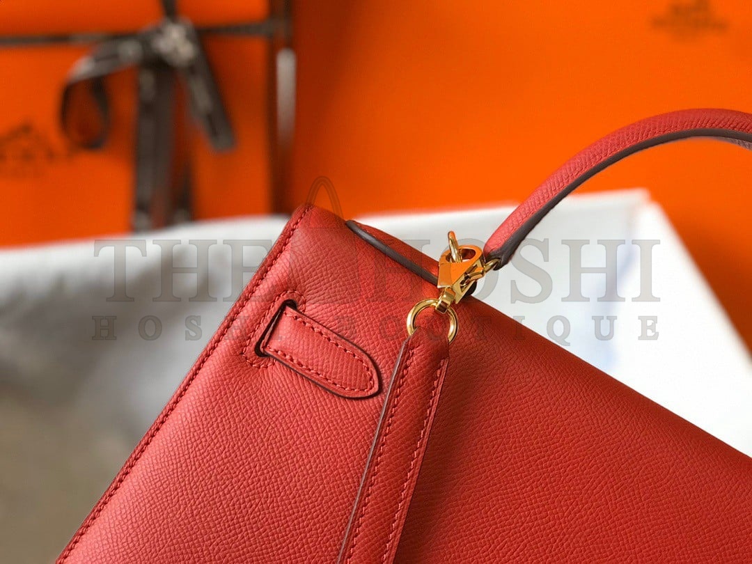H**me5 Kelly 28cm Sellier Bag in Red Epsom Calfskin GHW Master Quality
