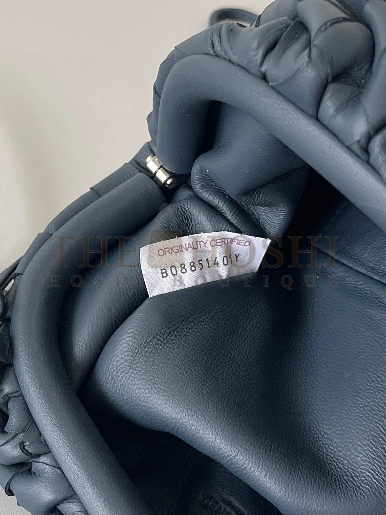 B0tt*ga Ven*ta Mini Pouch with Strap in Space Intrecciato Lambskin Master Quality