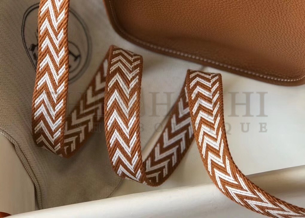 H**me5 Evelyne III TPM Bag In Gold Clemence Leather Master Quality