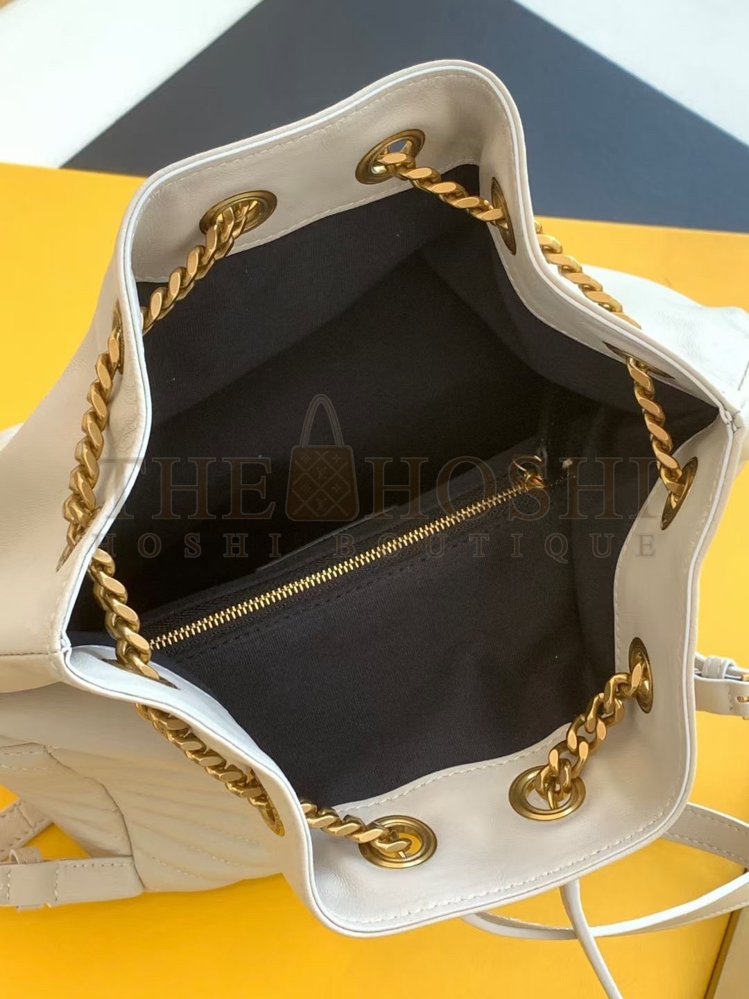 Sa1nt Lau*nt Joe Backpack In White Lambskin Master Quality