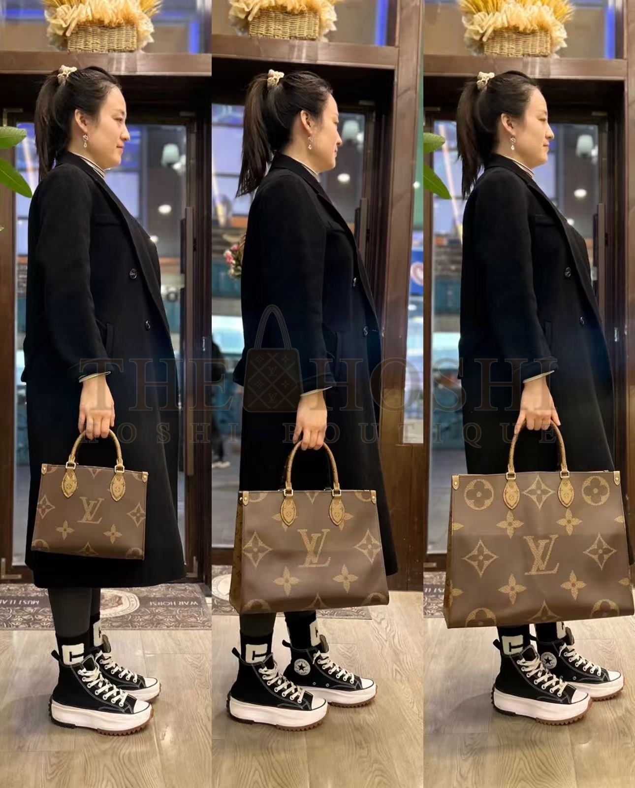 L0vis Vvtt0n Onthego Women LV Tote Bag in Monogram Giant Canvas-Brown Master Quality