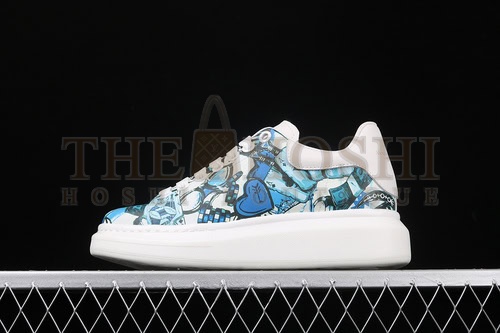 A1exa*der Mcqv*en Sole Sneakers White/Blue/White Master Quality