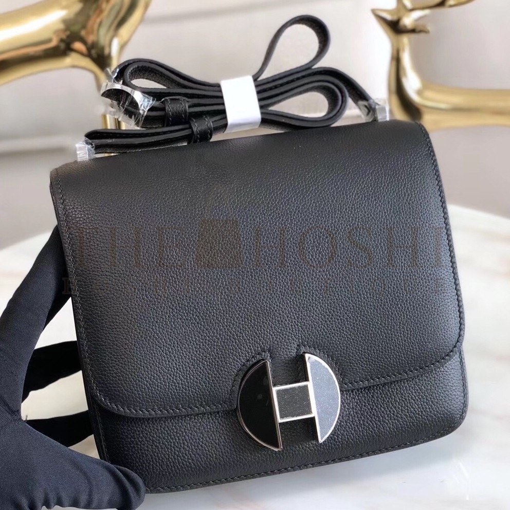 H**me5 2002 20cm Bag In Noir Evercolor Calfskin Master Quality