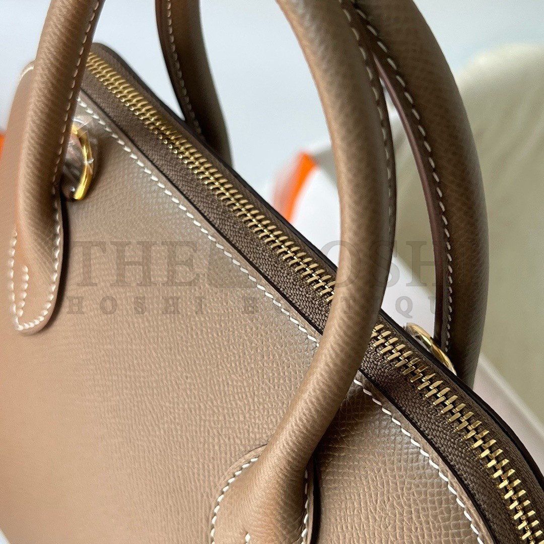 H**me5 Bolide 1923 25 Handmade Bag In Taupe Epsom Calfskin Master Quality