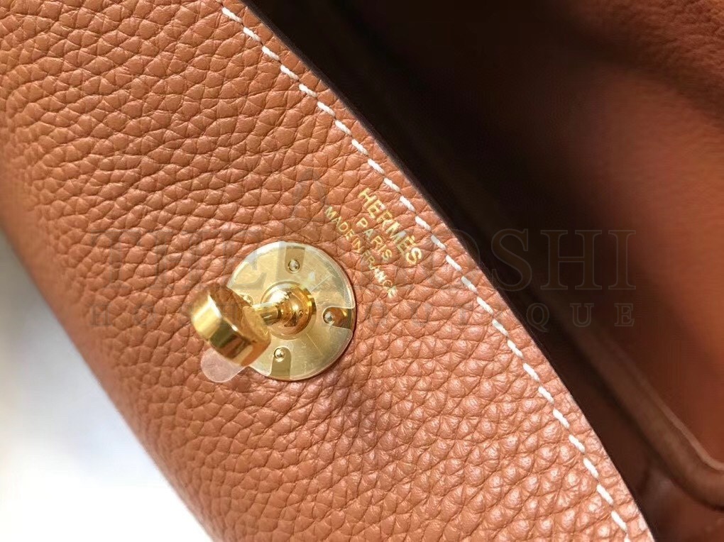 H**me5 Mini Lindy Bag In Brown Clemence Leather Master Quality