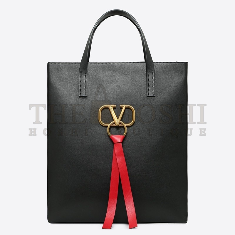 Va1e*ntin0 Garavani Black Large N/S Vring Shopper Bag Master Quality