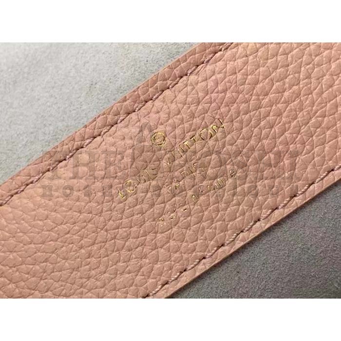 L0vis Vvtt0n LV Women Lockme Ever Mini Handbag Pink Grained Calf Leather Master Quality