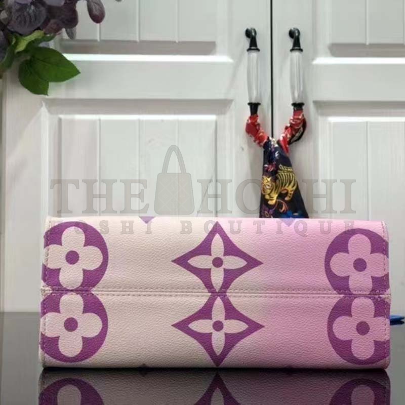 L0vis Vvtt0n LV Women Onthego PM Tote Sunrise Pastel Monogram Coated Canvas Master Quality