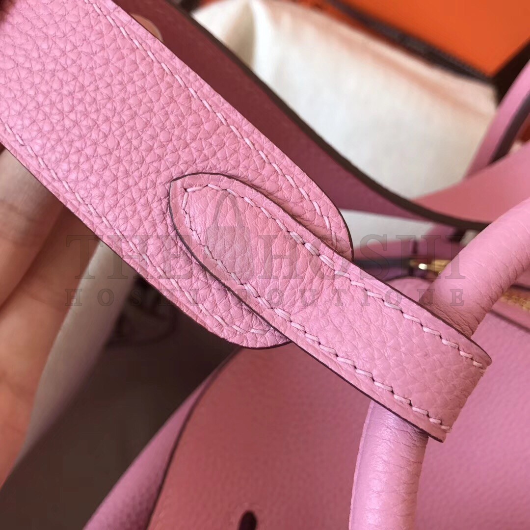 H**me5 Pink Lindy 30cm Clemence Handmade Bag Master Quality
