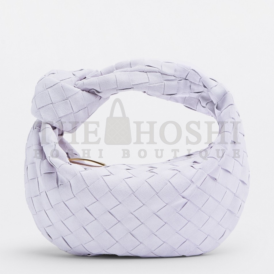 B0tt*ga Ven*ta BV Jodie Mini Bag In Lilac Intrecciato Suede Master Quality