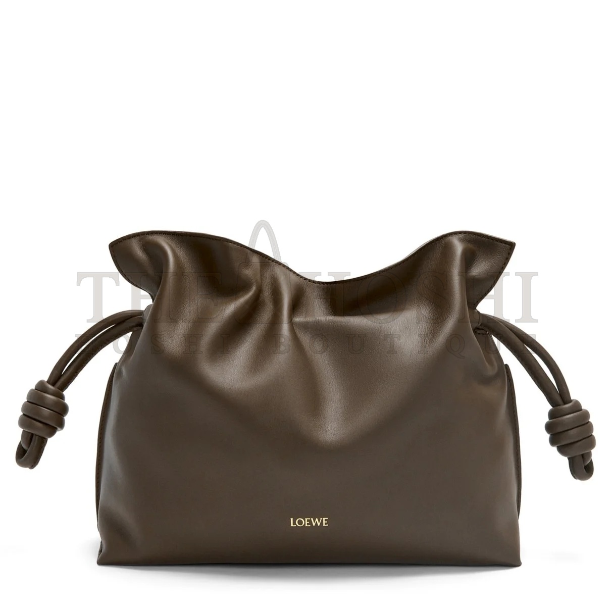 L0ew* Flamenco Clutch Bag in Chocolate Nappa Calfskin size：30cm Master Quality