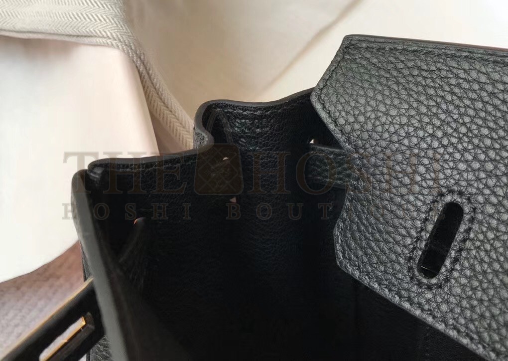 H**me5 Birkin 25 Bag In Black Clemence Leather with GHW Master Quality