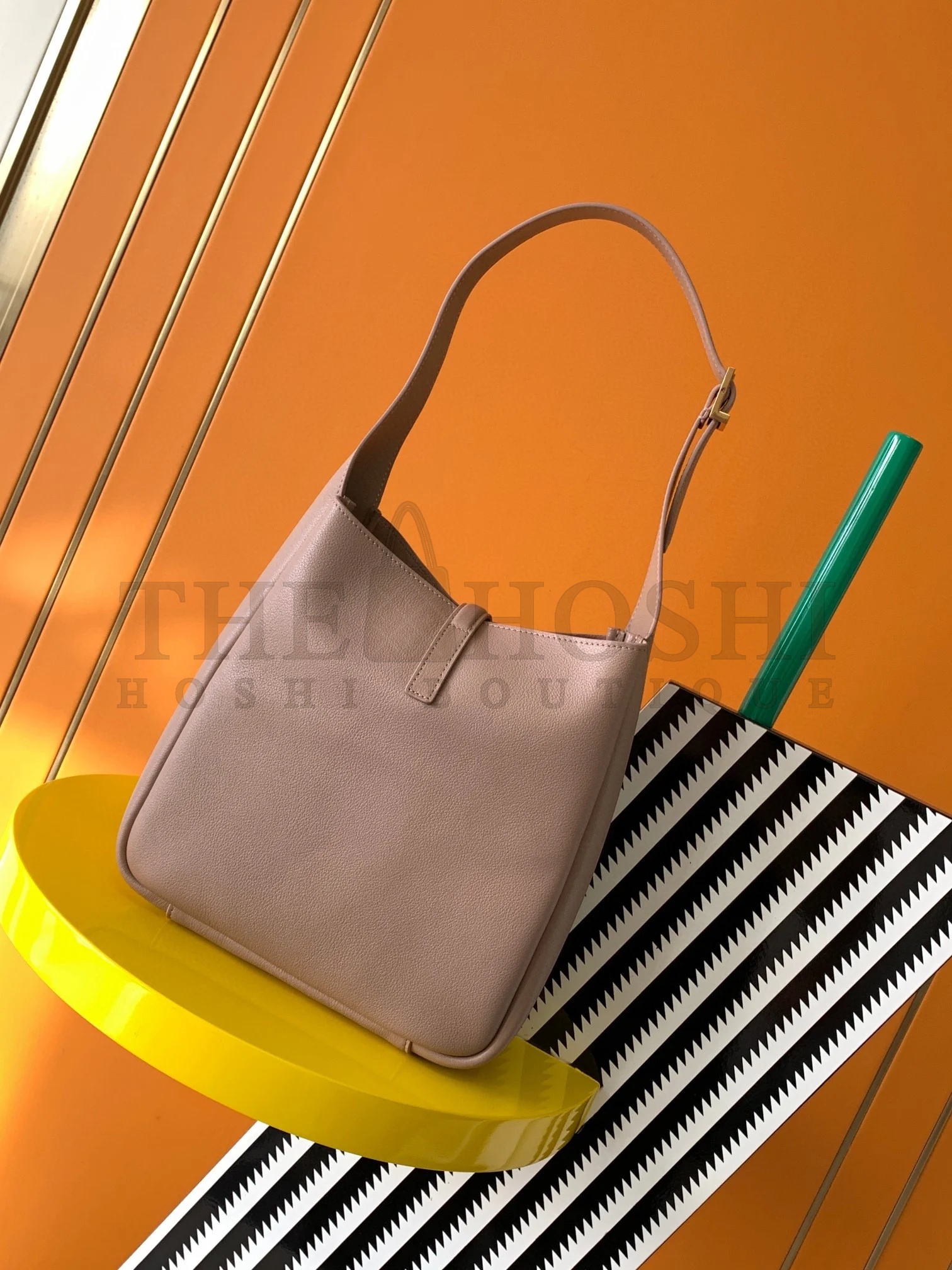 Sa1nt Lau*nt Le 5 A 7 Soft Small Shoulder Bag in Beige Leather Master Quality