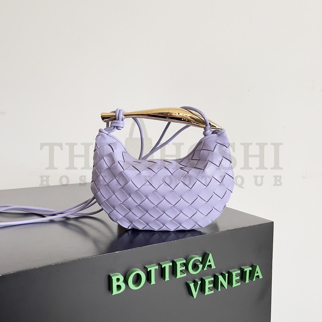 B0tt*ga Ven*ta Sardine Mini Bag in Travertine Intrecciato Lambskin Master Quality