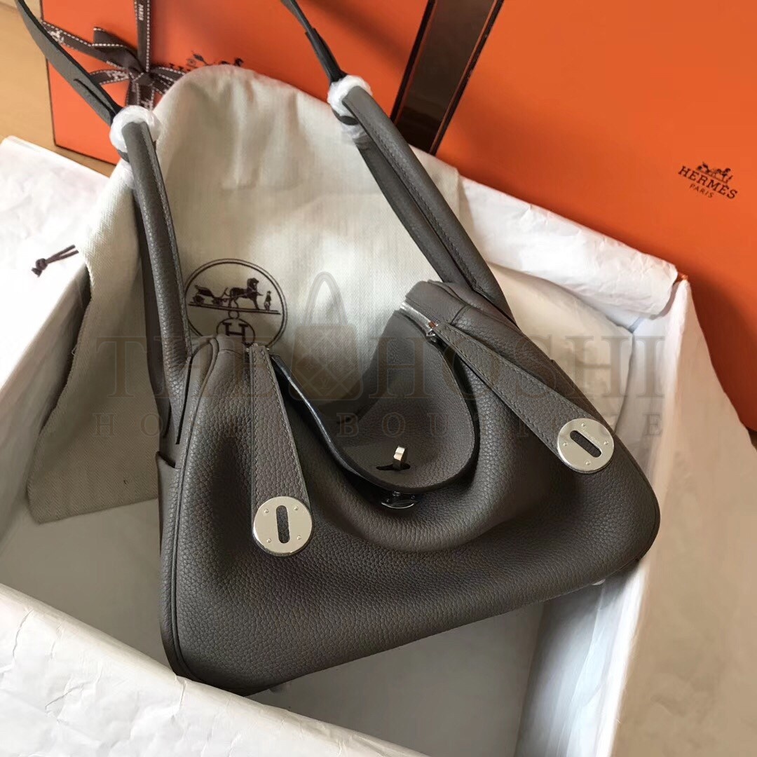 H**me5 Gris Mouette Lindy 26cm Clemence Handmade Bag Master Quality