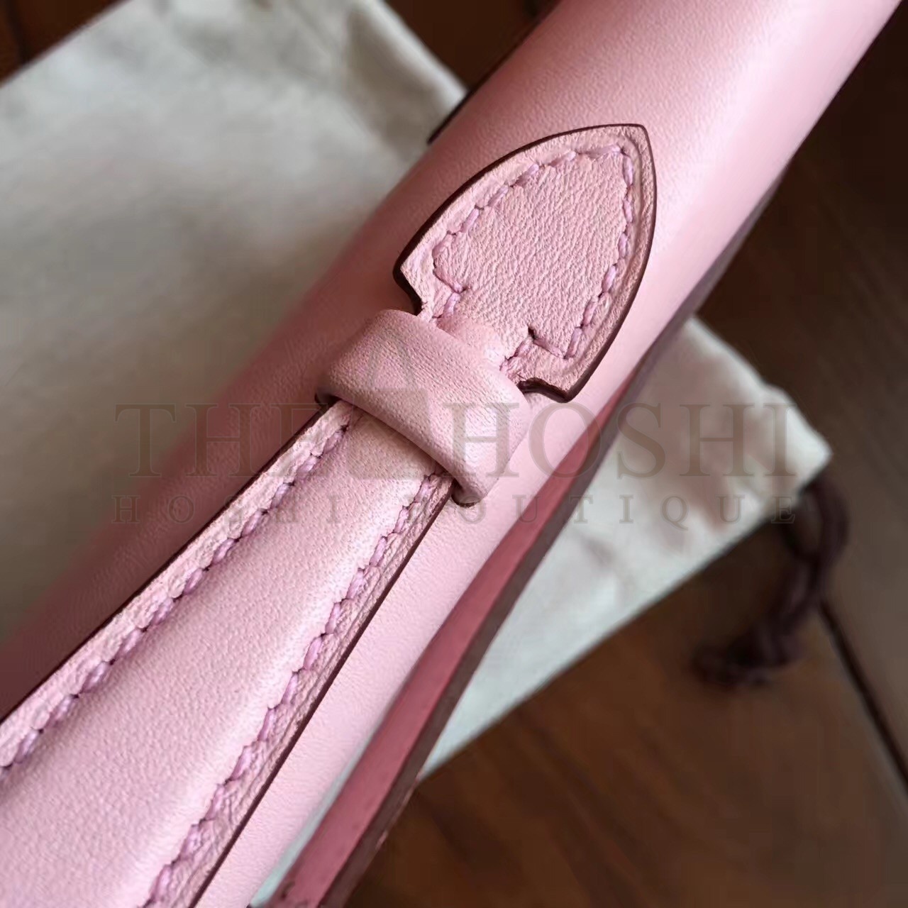 H**me5 Pink Swift Kelly Cut Handmade Bag Master Quality