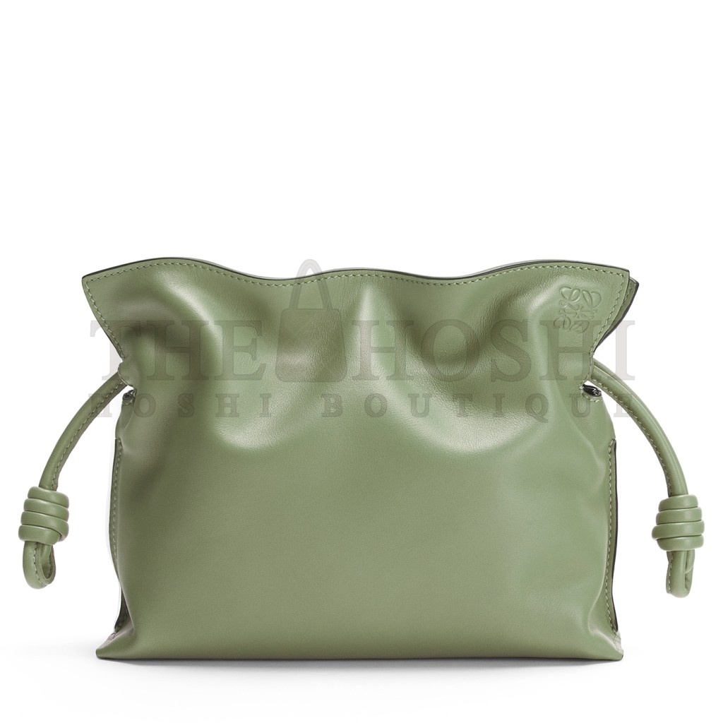 L0ew* Flamenco Clutch Bag In Rosemary Calfskin Master Quality