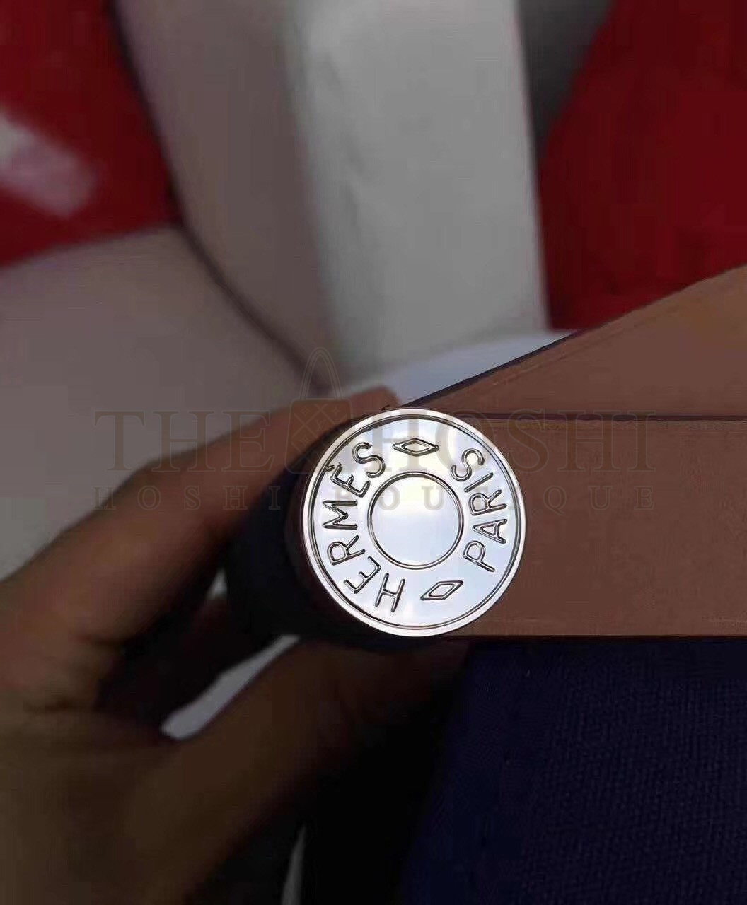 H**me5 Cabag Elan Bag In Dark Blue Canvas Master Quality