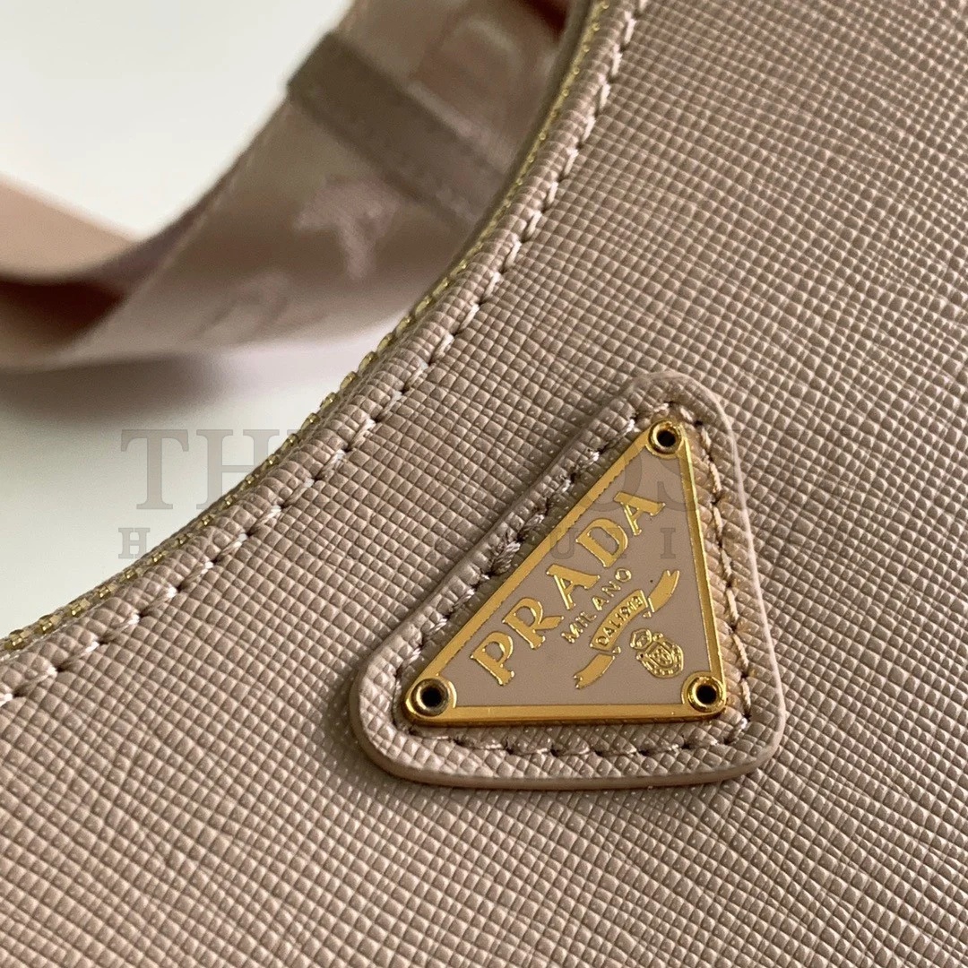 Pra*a Re-Edition 2005 Shoulder Bag In Taupe Saffiano Leather Master Quality