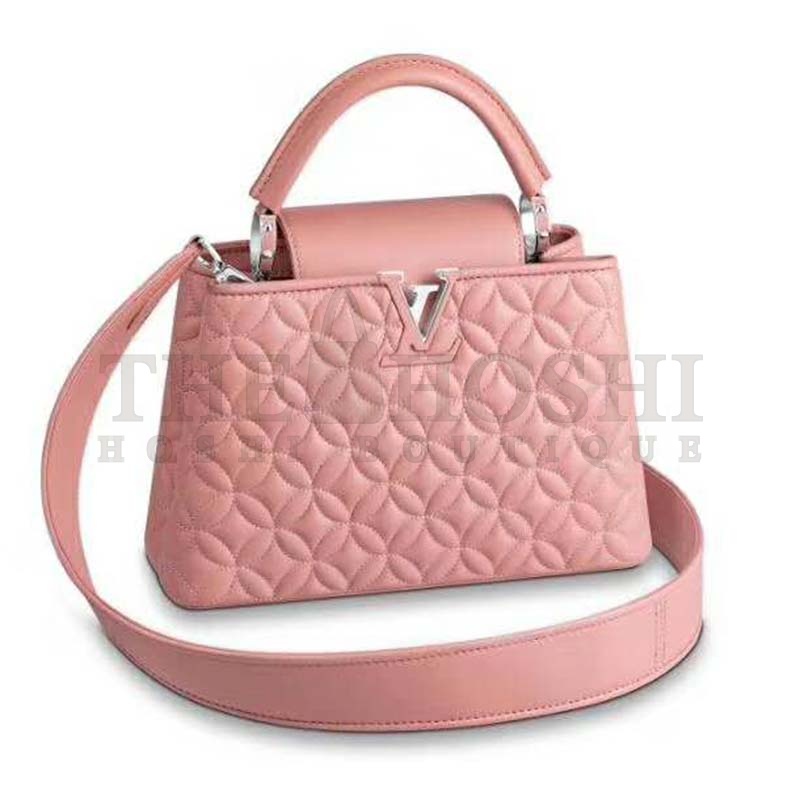 L0vis Vvtt0n LV Women Capucines PM Handbag in Lambskin with Monogram Flowers Master Quality