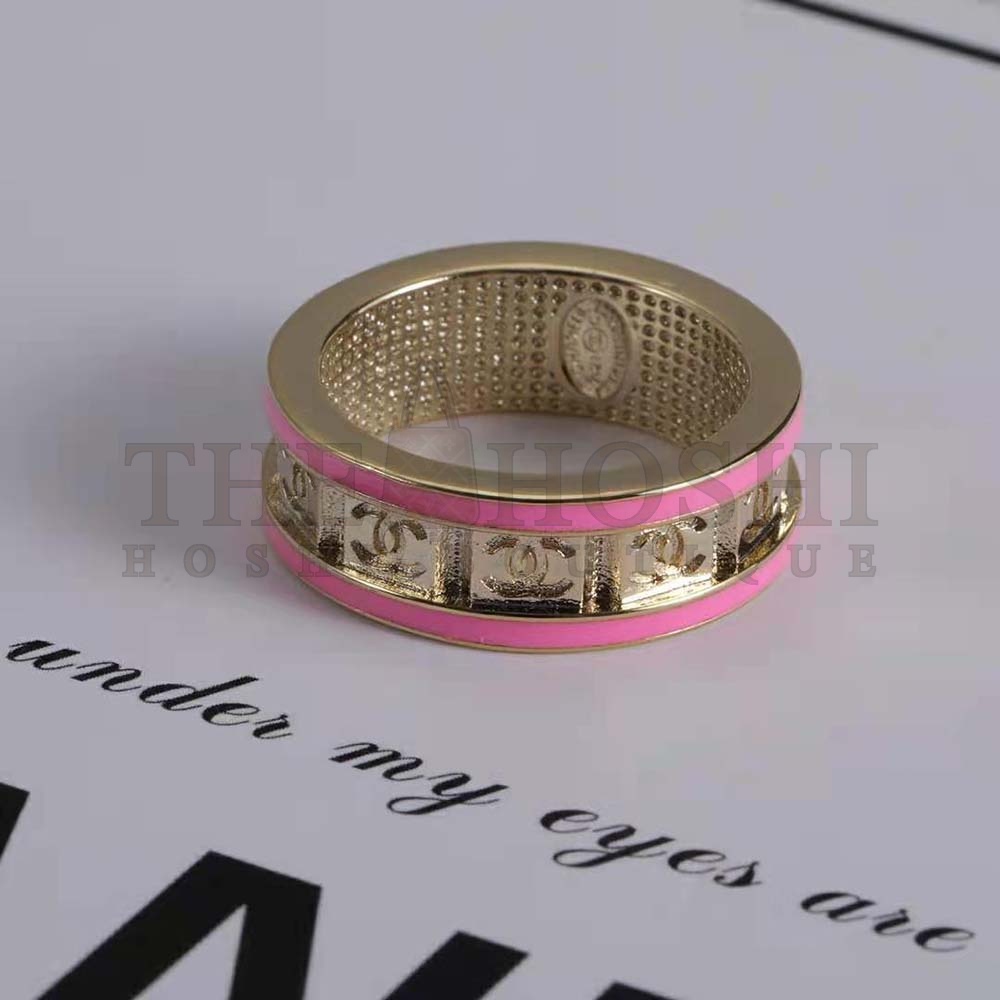 Ch**el Women Ring in Metal-Pink Master Quality