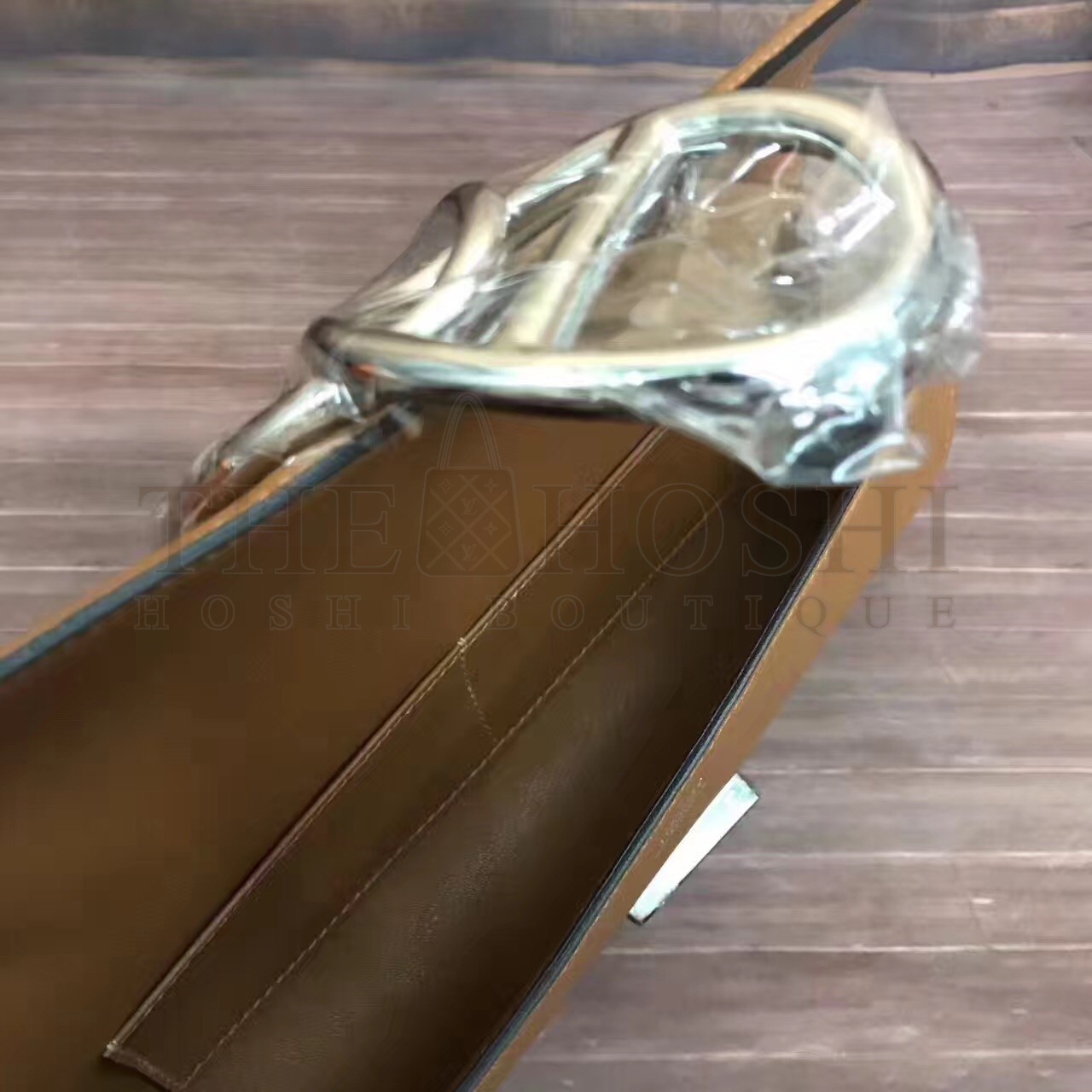 H**me5 Handmade Egee Clutch In Caramel Swift Leather Master Quality