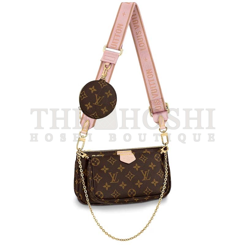 L0vis Vvtt0n LV Women Multi-Pochette Accessoires Bag Monogram Canvas-Pink M44840 Master Quality