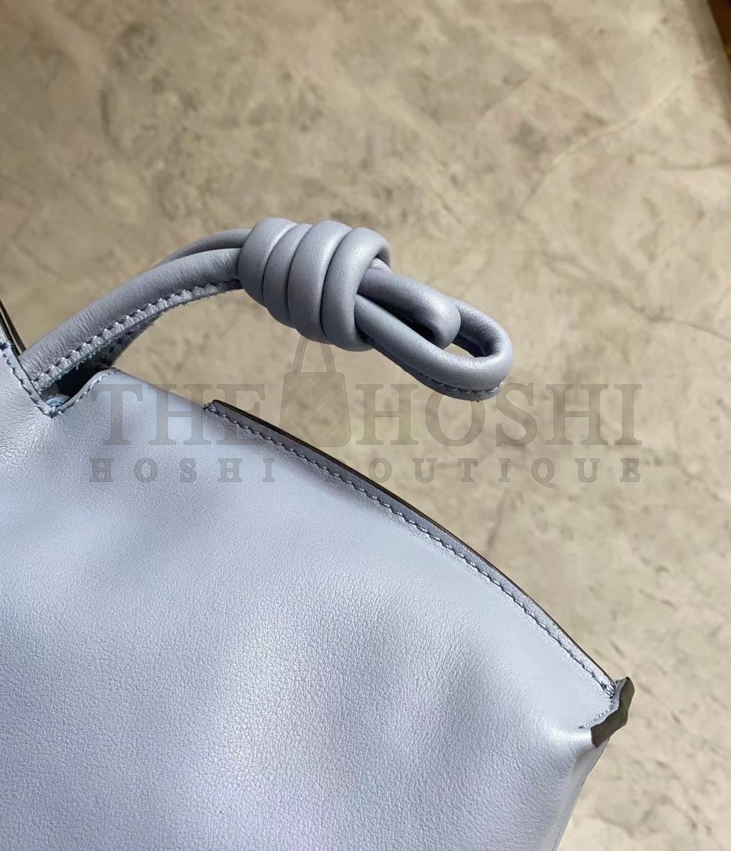 L0ew* Flamenco Clutch In Atlantic Blue Nappa Leather Master Quality