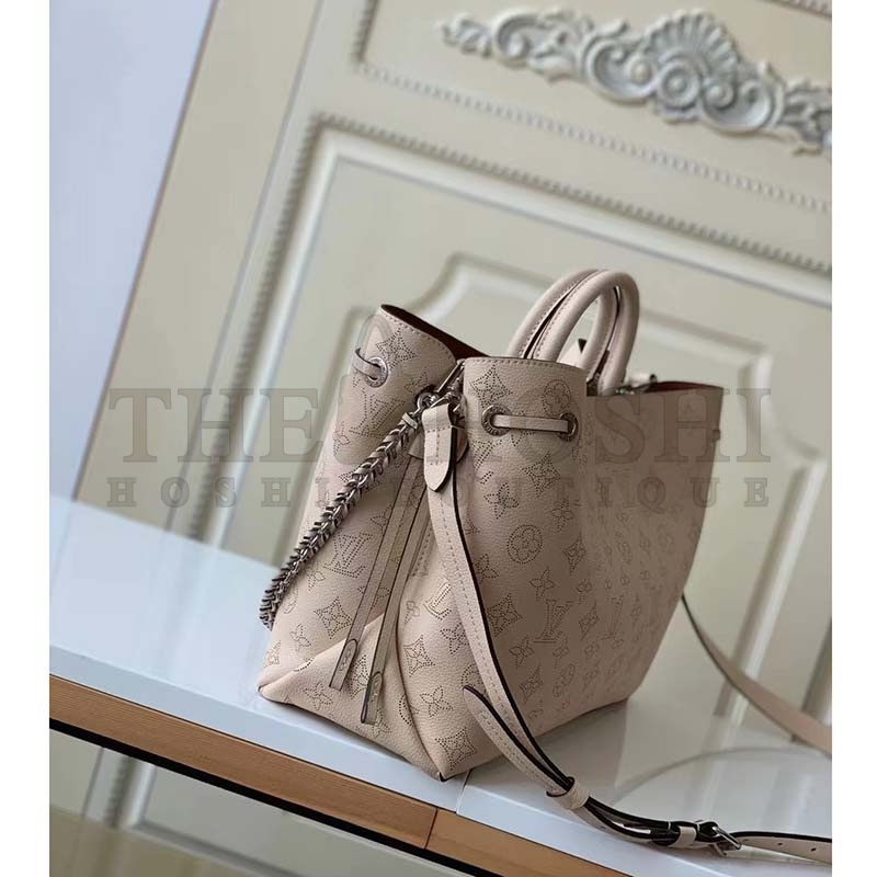 L0vis Vvtt0n LV Women Bella Tote Crème Beige Mahina Perforated Calfskin Master Quality