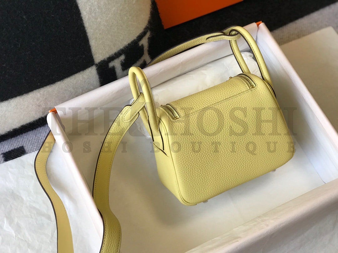 H**me5 Lindy Mini Bag In Jaune Poussin Clemence Leather GHW Master Quality