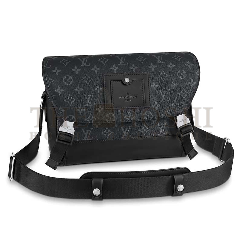 L0vis Vvtt0n LV Men Messenger PM Voyager Bag in Monogram Eclipse Canvas-Black Master Quality